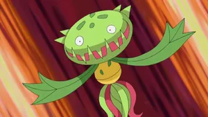 Carnivine With Its Arms Stretched Out Wallpaper