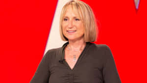 Carol Mc Giffin Smiling Television Appearance Wallpaper