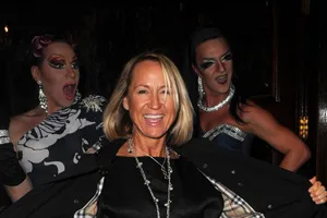 Carol Mc Giffinwith Drag Performers Night Out Wallpaper