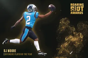 Carolina Panthers Dj Moore Number 2 Wallpaper