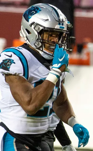 Carolina Panthers Playerin Action Wallpaper