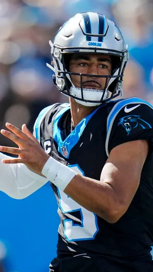 Carolina Panthers Quarterbackin Action Wallpaper