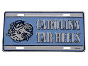 Carolina Tar Heels License Plate Wallpaper