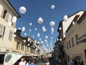 Carouge Festival Lanterns Wallpaper