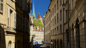 Carouge Geneva Street View Wallpaper