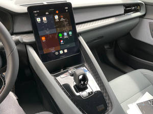 Carplay Display In Polestar Cars Wallpaper