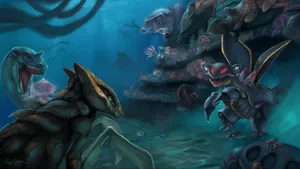 Carracosta Prehistoric Pokemon Fanart Wallpaper