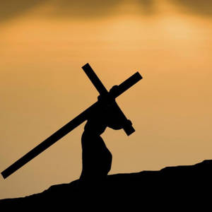 Carrying The Cross 4k Jesus Wallpaper