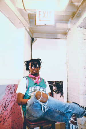 Carti Pfp With Basketball Jersey Wallpaper