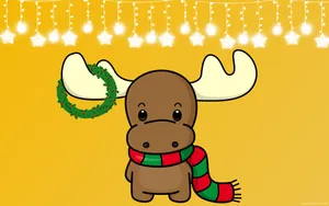Cartoon Animal Reindeer Wallpaper
