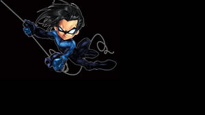 Cartoon Art Of Nightwing Wallpaper