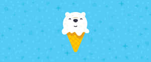 Cartoon Bear Ice Cream Google Desktop Wallpaper