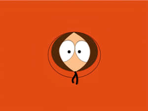 Cartoon Character Orange Background Wallpaper