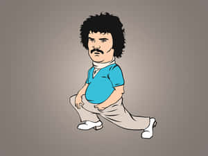 Cartoon_ Character_ Squatting_ Pose Wallpaper