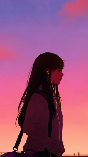 Cartoon Characters Enjoying Music Together Wallpaper