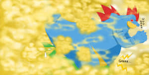 Cartoon_ Chicken_ Fart_ Clouds Wallpaper