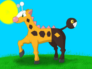 Cartoon Girafarig Wallpaper