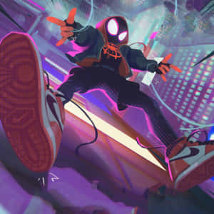 Cartoon Miles Spider Man Pfp Wallpaper