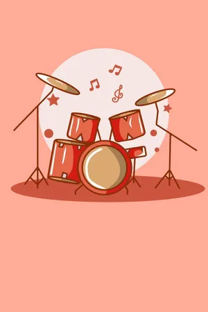Cartoon Music Band Wallpaper Wallpaper