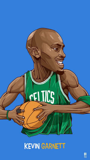 Cartoon Nba Players Kevin Garnett Wallpaper