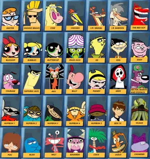 Cartoon Network Characters Card Art Wallpaper
