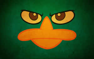 Cartoon Platypus Face Artwork Wallpaper