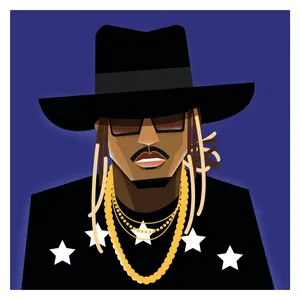 Cartoon Rapper Showing His Swagger Wallpaper