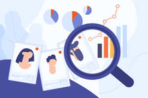 Cartoon Scientist Conducting A Fun Experiment Wallpaper