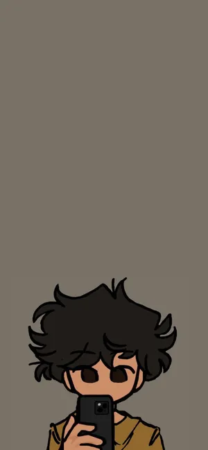 Cartoon Selfie Phone Portrait Wallpaper