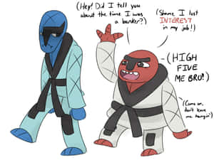 Cartoon Skit Sawk Throh Wallpaper