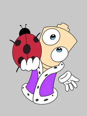 Cartoon Snail Ladybug Friendship Wallpaper