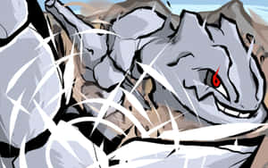 Cartoon Steelix Tail Whip Wallpaper