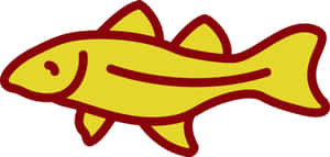 Cartoon Yellow Arctic Cod Illustration Wallpaper