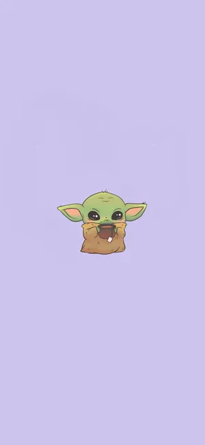 Cartoon Yoda - The Wise And Witty Jedi Wallpaper