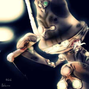 Cartoonized Beheeyem Wallpaper