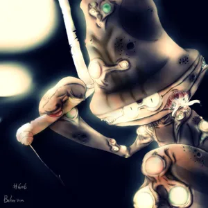 Cartoonized Beheeyem Wallpaper