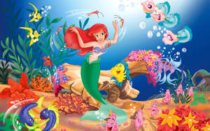 Cartoons Ariel And Friends Wallpaper