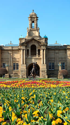 Cartwright Hall Bradford Springtime Wallpaper