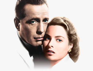 Casablanca Lovers Rick And Ilsa Wallpaper