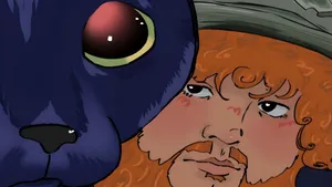 Caseoh Animated Character Closeup Wallpaper