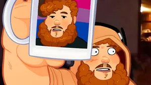 Caseoh Animated Character Closeup Wallpaper