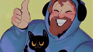 Caseoh Cat Lover Art Wallpaper