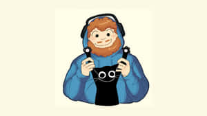 Caseoh Gamer Mascot Wallpaper