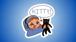 Caseoh Kitty Call Wallpaper