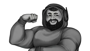 Caseoh Strong Gamer Mascot Wallpaper