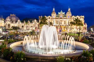 Casino De Monte Carlo Fountain View Wallpaper