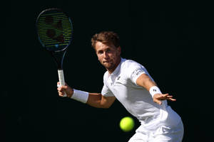 Casper Ruud To Hit A Tennis Ball Wallpaper