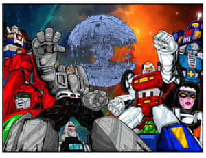 Cast Assemble Of Challenge Of The Gobots Wallpaper