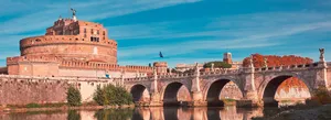 Castel Santangelo Aesthetic Pink Wallpaper