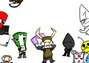 Castle Crashers Characters Digital Art Wallpaper